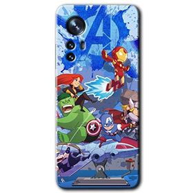 Xiaomi Mi 12 Avengers Cartoon Baskılı Uyumlu Silikon Kılıf