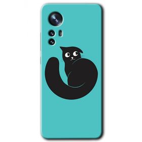 Xiaomi Mi 12 Cat Vector Baskılı Uyumlu Silikon Kılıf