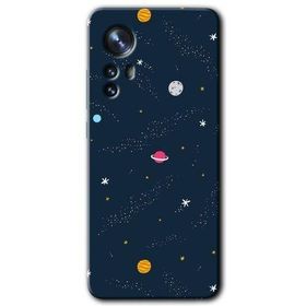 Xiaomi Mi 12 Çizim Gezegen Baskılı Uyumlu Silikon Kılıf