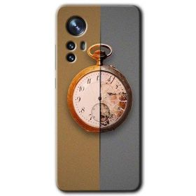 Xiaomi Mi 12 Clocks Artwork Baskılı Uyumlu Silikon Kılıf