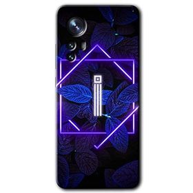 Xiaomi Mi 12 Dark Neon Yaprak İ Harfi Baskılı Uyumlu Silikon Kılıf