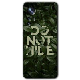 Xiaomi Mi 12 Do Not Hide Baskılı Uyumlu Silikon Kılıf