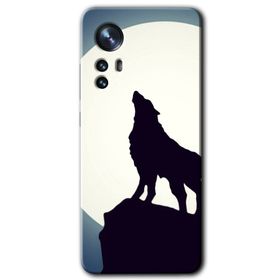 Xiaomi Mi 12 Dolunay Bozkurt Baskılı Uyumlu Silikon Kılıf