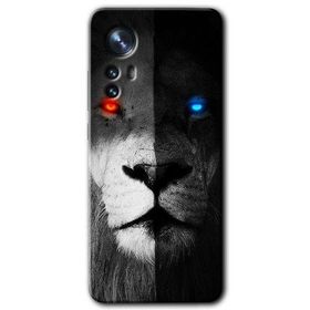 Xiaomi Mi 12 Fire and Ice Lion Baskılı Uyumlu Silikon Kılıf