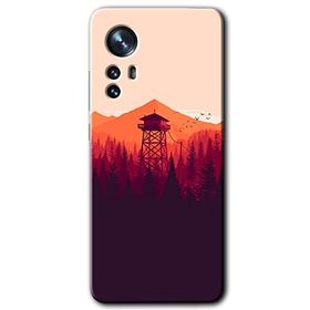 Xiaomi Mi 12 Gözlem Kulesi Baskılı Uyumlu Silikon Kılıf