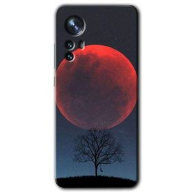Xiaomi Mi 12 Kanlı Ay Baskılı Uyumlu Silikon Kılıf