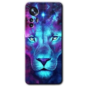 Xiaomi Mi 12 Neon Lion Baskılı Uyumlu Silikon Kılıf