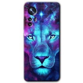 Xiaomi Mi 12 Neon Lion Baskılı Uyumlu Silikon Kılıf