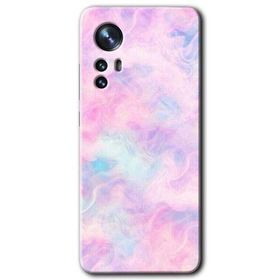 Xiaomi Mi 12 Pembe Duman Baskılı Uyumlu Silikon Kılıf