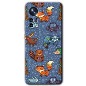 Xiaomi Mi 12 Pro Animals Funny Baskılı Uyumlu Silikon Kılıf