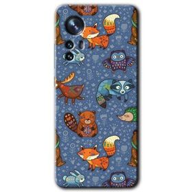 Xiaomi Mi 12 Pro Animals Funny Baskılı Uyumlu Silikon Kılıf