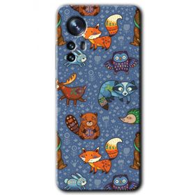 Xiaomi Mi 12 Pro Animals Funny Baskılı Uyumlu Silikon Kılıf