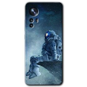 Xiaomi Mi 12 Pro Astronot Yalnızlığı Baskılı Uyumlu Silikon Kılıf