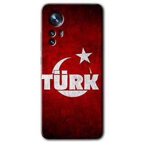 Xiaomi Mi 12 Pro Ayyıldız Türk Baskılı Uyumlu Silikon Kılıf