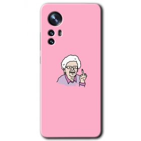 Xiaomi Mi 12 Pro Bad Grandmother Baskılı Uyumlu Silikon Kılıf