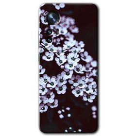 Xiaomi Mi 12 Pro Beyaz Çiçek Baskılı Uyumlu Silikon Kılıf