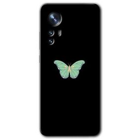 Xiaomi Mi 12 Pro Butterfly Tree Baskılı Uyumlu Silikon Kılıf