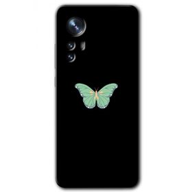 Xiaomi Mi 12 Pro Butterfly Tree Baskılı Uyumlu Silikon Kılıf