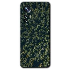 Xiaomi Mi 12 Pro Çam Ağacı Ormanı Baskılı Uyumlu Silikon Kılıf