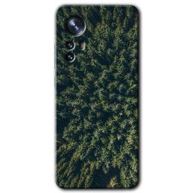 Xiaomi Mi 12 Pro Çam Ağacı Ormanı Baskılı Uyumlu Silikon Kılıf