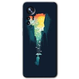 Xiaomi Mi 12 Pro City Bird Sky Baskılı Uyumlu Silikon Kılıf