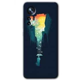 Xiaomi Mi 12 Pro City Bird Sky Baskılı Uyumlu Silikon Kılıf