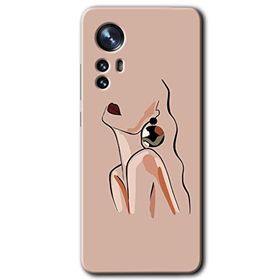 Xiaomi Mi 12 Pro Çizim Silüet Baskılı Uyumlu Silikon Kılıf