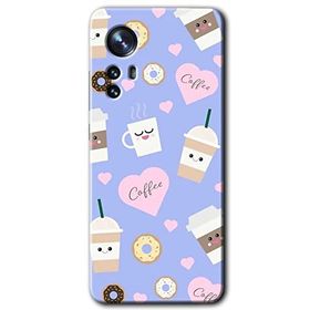 Xiaomi Mi 12 Pro Coffee Cake Baskılı Uyumlu Silikon Kılıf