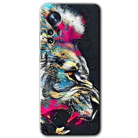 Xiaomi Mi 12 Pro Colorfull Aslan Baskılı Uyumlu Silikon Kılıf