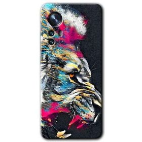 Xiaomi Mi 12 Pro Colorfull Aslan Baskılı Uyumlu Silikon Kılıf