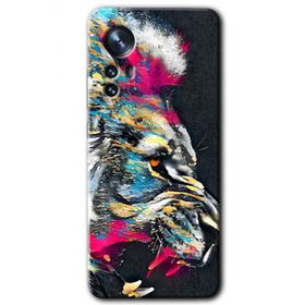 Xiaomi Mi 12 Pro Colorfull Aslan Baskılı Uyumlu Silikon Kılıf
