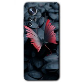 Xiaomi Mi 12 Pro Dark Butterfly Baskılı Uyumlu Silikon Kılıf