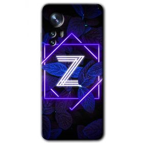 Xiaomi Mi 12 Pro Dark Neon Yaprak Z Harfi Baskılı Uyumlu Silikon Kılıf