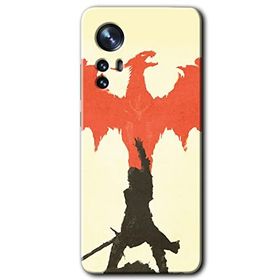 Xiaomi Mi 12 Pro Dragon Hunter 1 Baskılı Uyumlu Silikon Kılıf