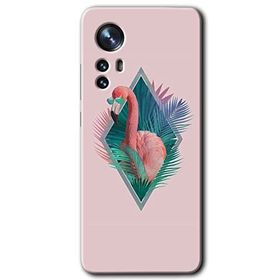 Xiaomi Mi 12 Pro Flamingo Baskılı Uyumlu Silikon Kılıf
