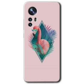 Xiaomi Mi 12 Pro Flamingo Baskılı Uyumlu Silikon Kılıf