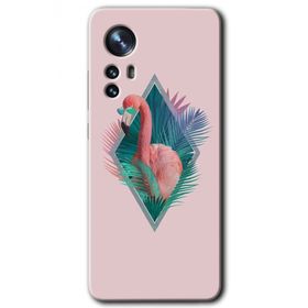 Xiaomi Mi 12 Pro Flamingo Baskılı Uyumlu Silikon Kılıf