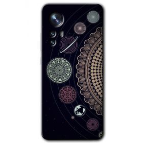 Xiaomi Mi 12 Pro Gezegen Döngüsü Baskılı Uyumlu Silikon Kılıf