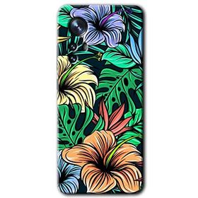 Xiaomi Mi 12 Pro Hibiscus Flowers Baskılı Uyumlu Silikon Kılıf