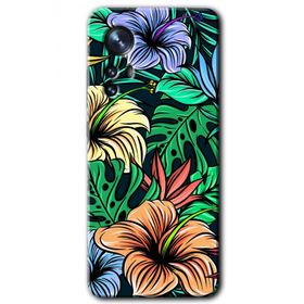 Xiaomi Mi 12 Pro Hibiscus Flowers Baskılı Uyumlu Silikon Kılıf