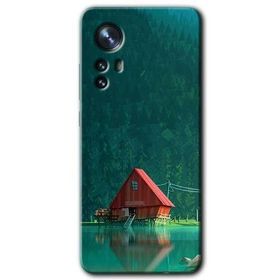 Xiaomi Mi 12 Pro House In Woods Baskılı Uyumlu Silikon Kılıf