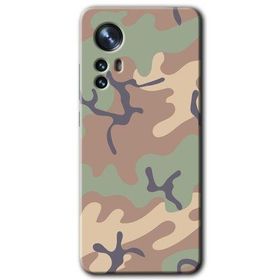 Xiaomi Mi 12 Pro Kamuflaj 29 Baskılı Uyumlu Silikon Kılıf
