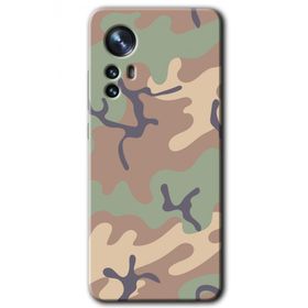 Xiaomi Mi 12 Pro Kamuflaj 29 Baskılı Uyumlu Silikon Kılıf