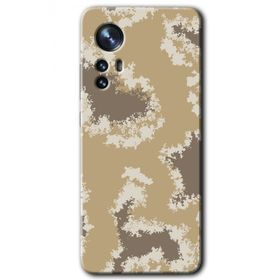 Xiaomi Mi 12 Pro Kamuflaj 33 Baskılı Uyumlu Silikon Kılıf