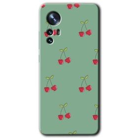 Xiaomi Mi 12 Pro Kiraz Berry Baskılı Uyumlu Silikon Kılıf