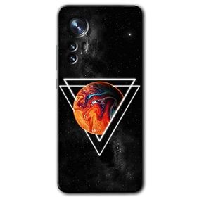Xiaomi Mi 12 Pro Kızıl Gezegen Baskılı Uyumlu Silikon Kılıf