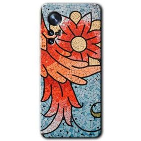 Xiaomi Mi 12 Pro Mozaik Çiçek Baskılı Uyumlu Silikon Kılıf