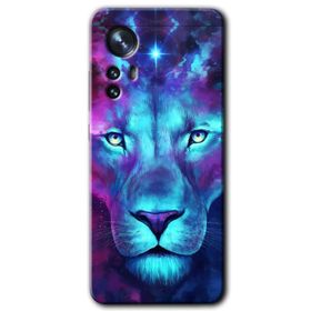 Xiaomi Mi 12 Pro Neon Lion Baskılı Uyumlu Silikon Kılıf