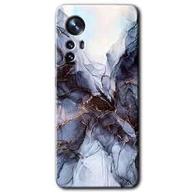 Xiaomi Mi 12 Pro Otantik Mermer Baskılı Uyumlu Silikon Kılıf
