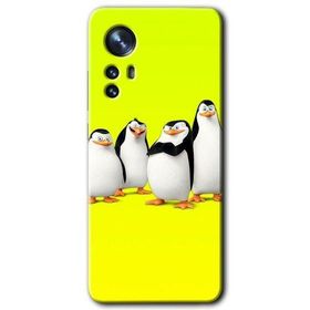 Xiaomi Mi 12 Pro Penguenler Baskılı Uyumlu Silikon Kılıf